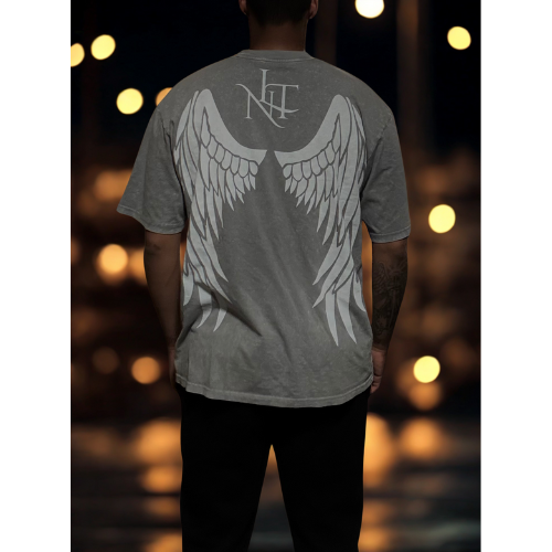 NLT NOLIMIT~Heavyweight ~Oversize Shirt~Light Wings