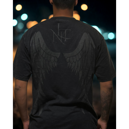 NLT NOLIMIT~Heavyweight ~Oversize Shirt~Dark Wings